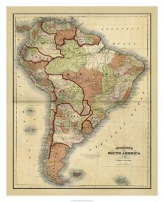 Antique Map of South America