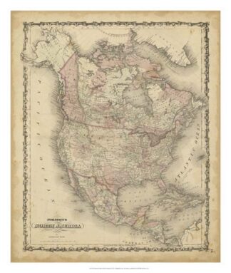Johnson's Map of North America