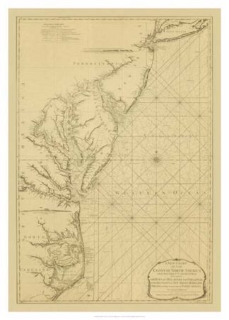 Coastal Chart of the East Coast
