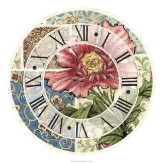 Cottage Rose Clock
