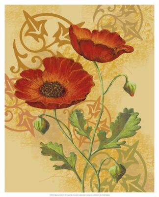 Poppies on Gold I