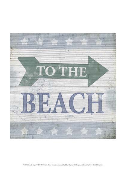 Beach Sign VII
