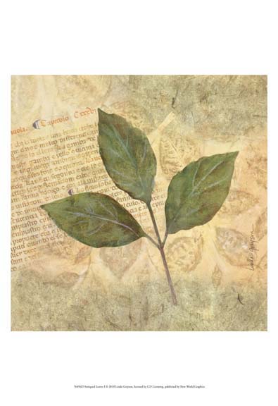 Antiqued Leaves I