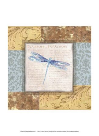 Collaged Dragonflies V