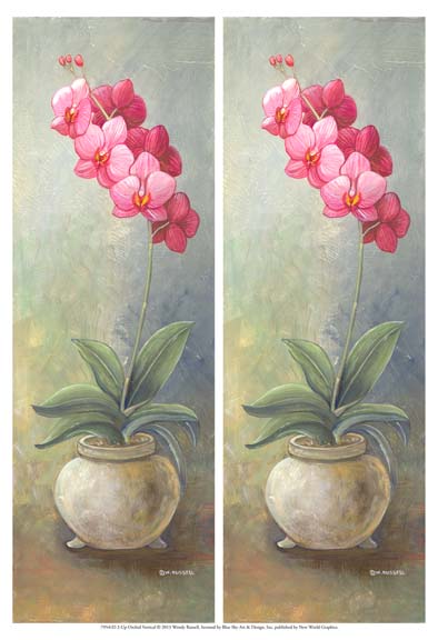 2-Up Orchid Vertical