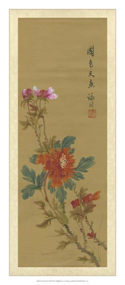 Oriental Floral Scroll I