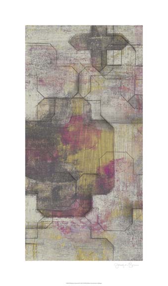 Raspberry Quatrefoil I