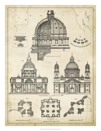 Vintage Architect's Plan II