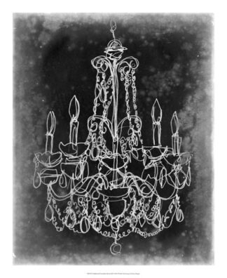 Chalkboard Chandelier Sketch III