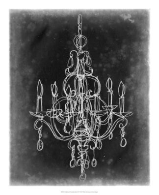 Chalkboard Chandelier Sketch IV