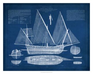 Antique Ship Blueprint III