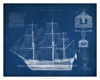 Antique Ship Blueprint IV