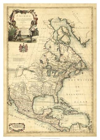 Antique Map of America III