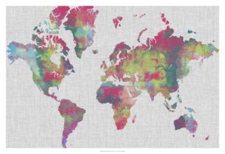 Impasto Map of the World