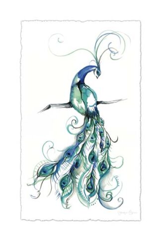 Aquarelle Peacock I