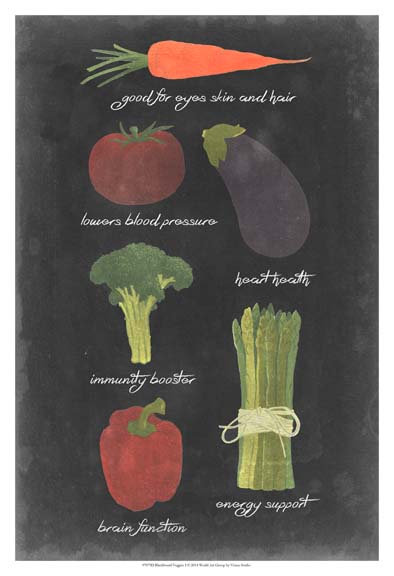 Blackboard Veggies I