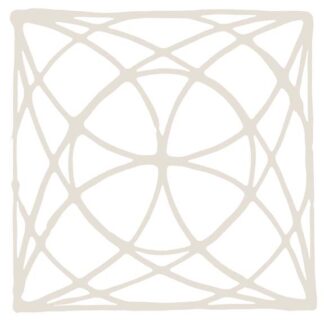 DecoGraph A in Pearlized White 16x16