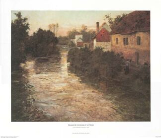 Village on the Bank of a Stream