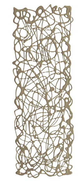 DecoGraph Q in Antique Gold 36x12