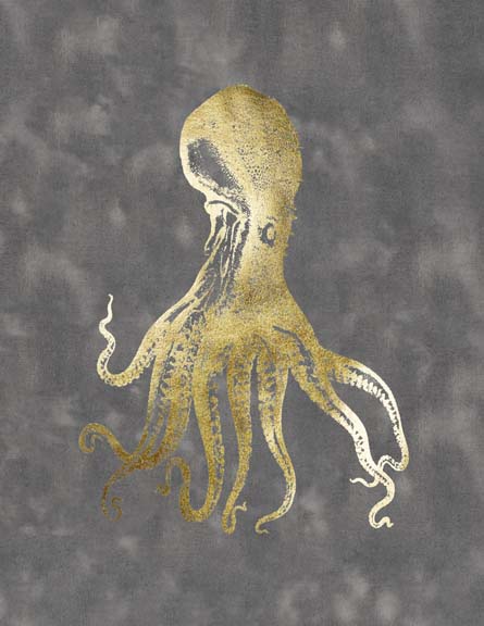 Gold Foil Octopus I