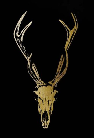 Gold Foil Rustic Mount I on Black