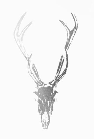 Silver Foil Rustic Mount I on White