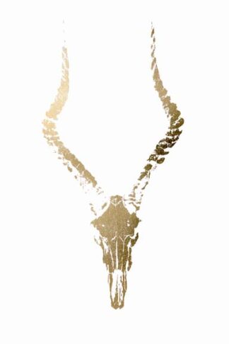 Gold Foil Rustic Mount II on White