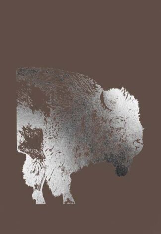 Silver Foil Buffalo on Bitter Chocolate