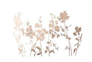 Rose Gold Foil Flower Field