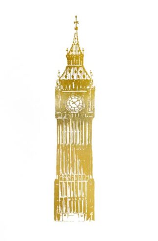 Gold Foil Big Ben