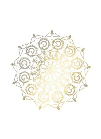 Gold Foil Mandala III