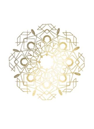 Gold Foil Mandala IV