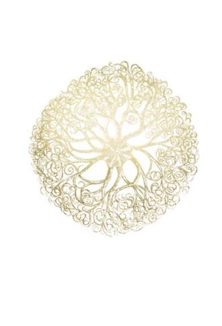 Gold Foil Ocean Gems I