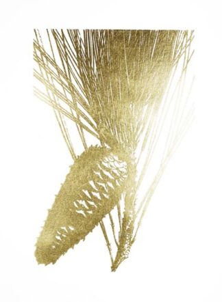 Gold Foil Pine Cones II