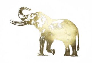 Gold Foil Elephant I