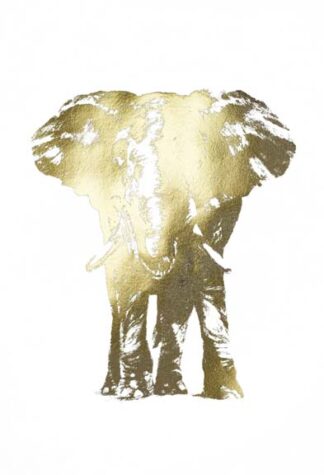 Gold Foil Elephant II
