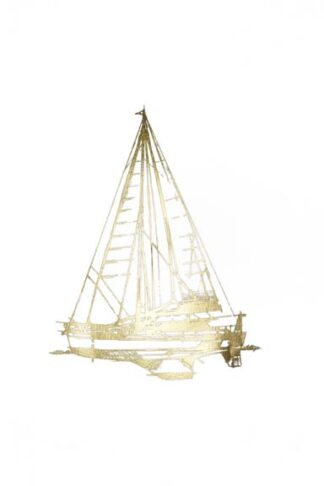 Gold Foil Yacht Sketches I