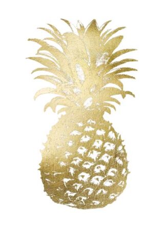 Gold Foil Pineapple II