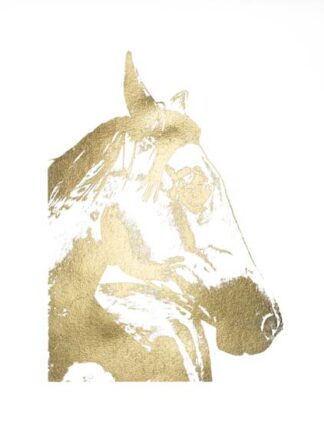 Gold Foil Horse Portrait II
