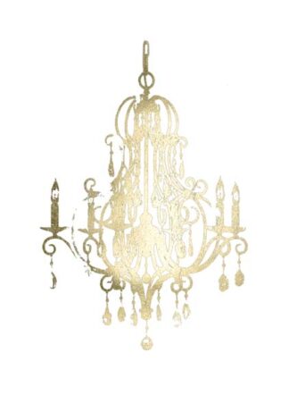Gold Foil Chandelier II