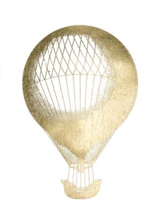 Gold Foil Hot Air Balloon I
