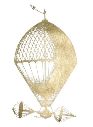 Gold Foil Hot Air Balloon II