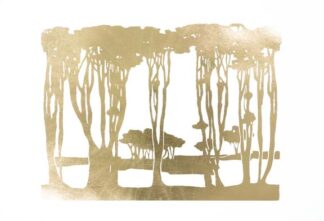 Gold Foil Nouveau Treeline