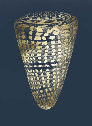 Gold Foil Shell I on Cobalt